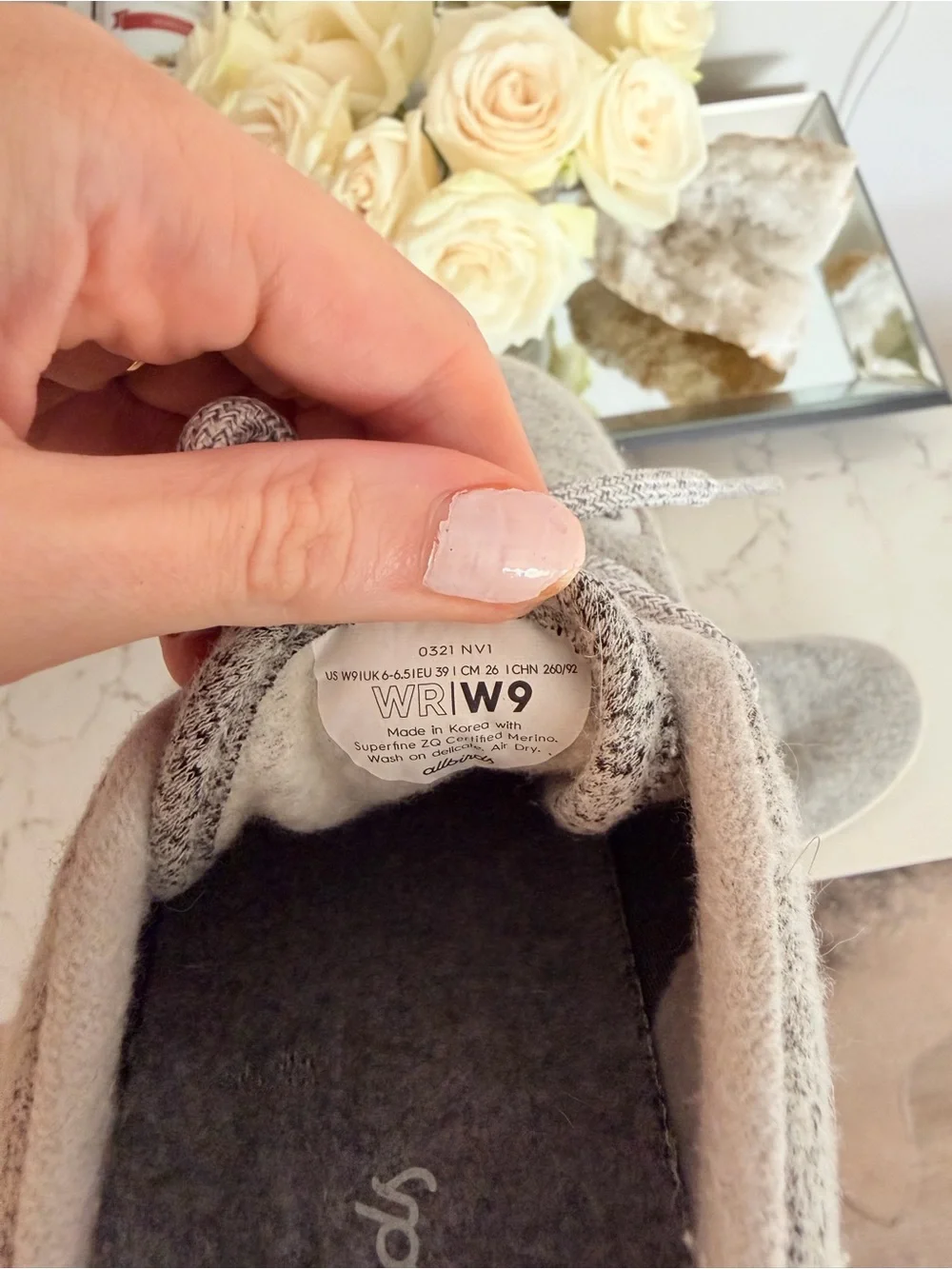 allbirds Light Gray Wool Slip-On Sneakers